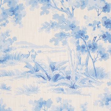 Countryside Morning Blue And White by Schumacher - view 3