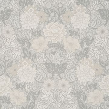 Dahlia Garden Natural by Schumacher - view 3