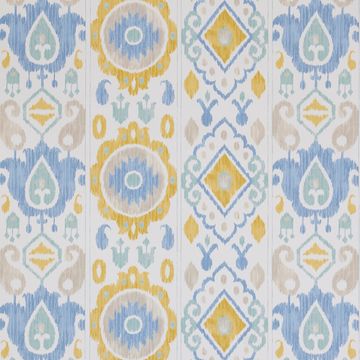 Elizia Ikat Sky & Ochre by Schumacher