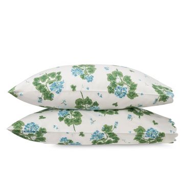 Geranium Pillowcases Blue by Schumacher