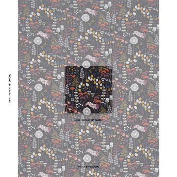 Hoppmosse Midnight by Schumacher - view 2