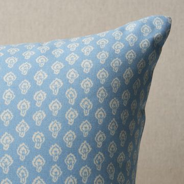 Hyacinth I/o Pillow China Blue by Schumacher - view 2