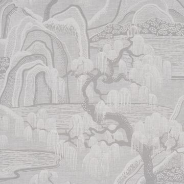 Indigo Garden Grey by Schumacher - view 3