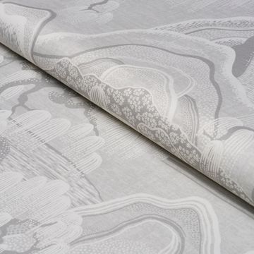 Indigo Garden Grey by Schumacher - view 4