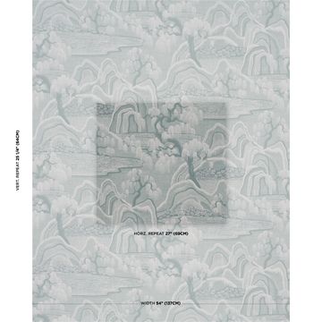 Indigo Garden Mineral by Schumacher - view 2