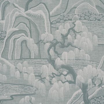 Indigo Garden Mineral by Schumacher - view 3