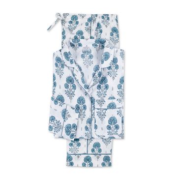 Joplin Pajama Set Mineral Blue by Schumacher - view 3