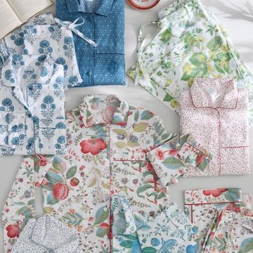 Joplin Pajama Set Mineral Blue by Schumacher - view 5