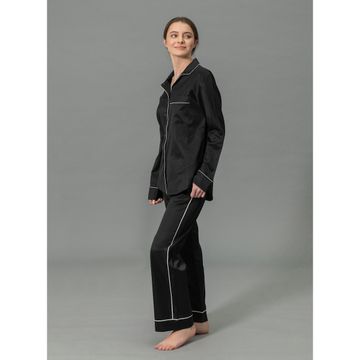 Nocturne Pajama Set Black/bone by Schumacher - view 3