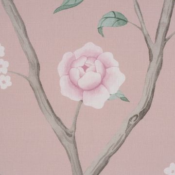 Paradise Birds Blush by Schumacher - view 4