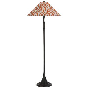 Romero Floor Lamp, Bronze Amero In Brick by Schumacher
