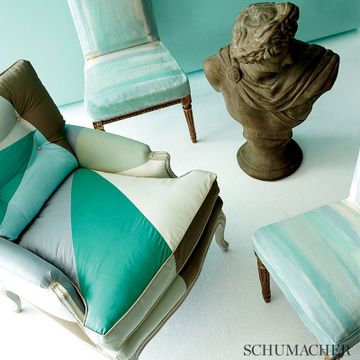 Watercolor Celadon by Schumacher - view 2