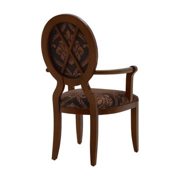 Art Deco Style Small Armchair Made of Wood Anello by Sevensedie - view 2