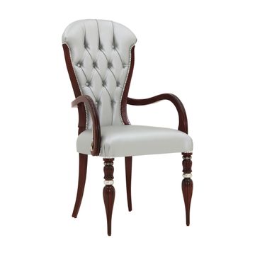 Classic Style Small Armchair Made of Wood Adele by Sevensedie - view 2