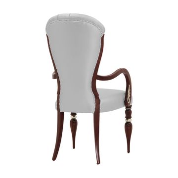Classic Style Small Armchair Made of Wood Adele by Sevensedie - view 6