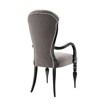 Classic Style Small Armchair Made of Wood Adele by Sevensedie - view 7