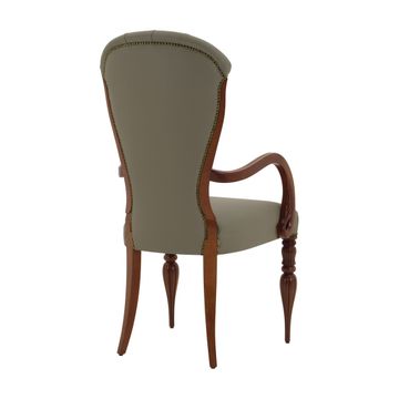 Classic Style Small Armchair Made of Wood Adele by Sevensedie - view 9
