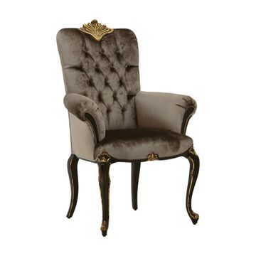 Classic Style Small Armchair made of Wood Bronte by Sevensedie - view 3