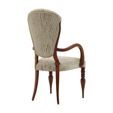 Classic Style Small Armchair made of Wood Cremona by Sevensedie - view 2