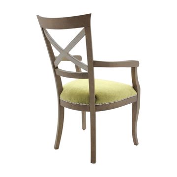 Classic Style Small Armchair Made of Wood Croce by Sevensedie - view 2