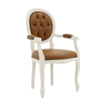 Classic Style Small Armchair Made of Wood Liberty by Sevensedie - view 2