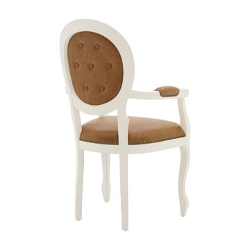 Classic Style Small Armchair Made of Wood Liberty by Sevensedie - view 4