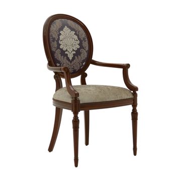 Classic Style Small Armchair Made of Wood Olga by Sevensedie - view 2