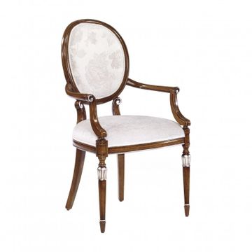 Classic Style Small Armchair Made of Wood Olga by Sevensedie