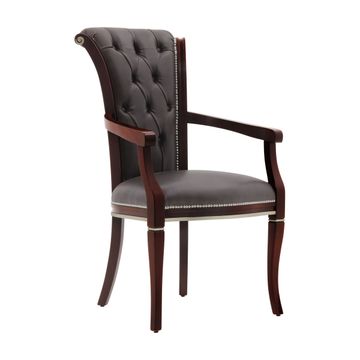 Classic Style Small Armchair Made of Wood York by Sevensedie - view 3