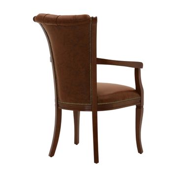 Classic Style Small Armchair Made of Wood York by Sevensedie - view 5