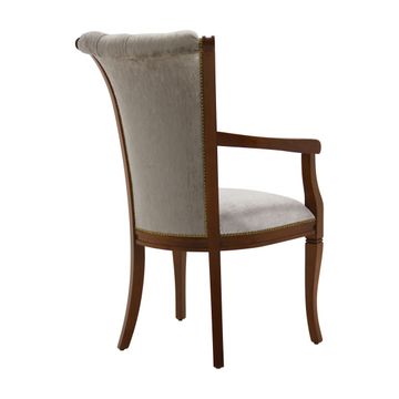 Classic Style Small Armchair Made of Wood York by Sevensedie - view 6
