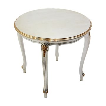 Round Small Table Made of Wood in Classic Style Omero by Sevensedie - view 5