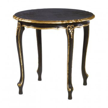Round Small Table Made of Wood in Classic Style Omero by Sevensedie