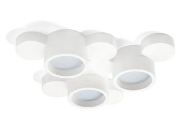 CHIO - Plaster ceiling lamp by Sforzin - view 2