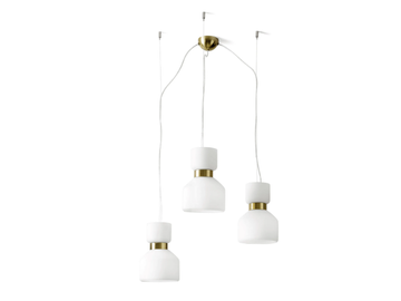 FIFTY - Opal glass pendant lamp by Sforzin - view 2