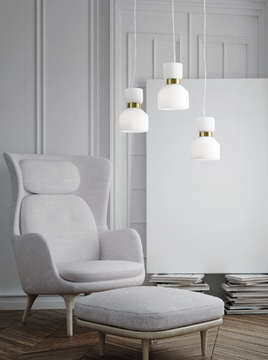 FIFTY - Opal glass pendant lamp by Sforzin - view 3