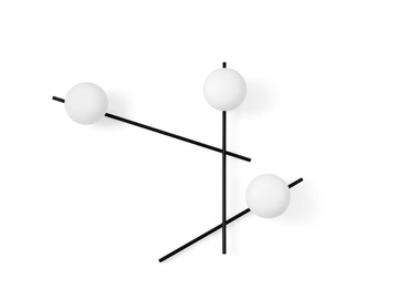 MIKADO 3 - Wall lamp in opal glass and metal by Sforzin - view 3