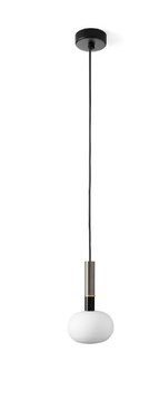MOSE - Suspension lamp in metal and opal glass by Sforzin - view 3