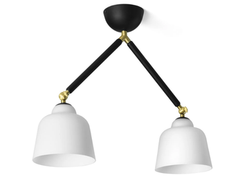 NEORETRO - Ceiling lamp in metal and opal glass by Sforzin - view 2