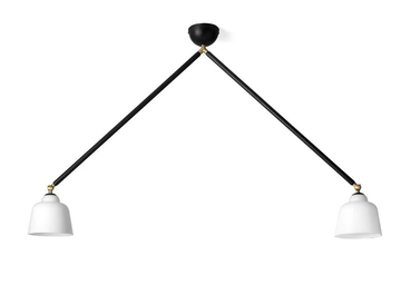 NEORETRO - Ceiling lamp in metal and opal glass by Sforzin - view 3