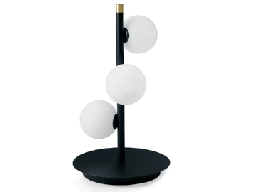 POMÌ 3 - Table lamp in metal and opal glass by Sforzin - view 2