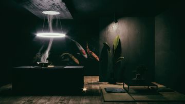 Halo Light, ceiling hood with circular LED light by Sirius spa