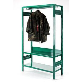 Mobile metallico appendiabiti verniciato verde con barra appendiabiti by Situér