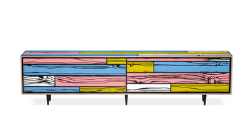 Wrongwoods Long Low Cabinet by Steelcase