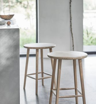 Miss Button Bar stool H62 | Oak by Stolab - view 5