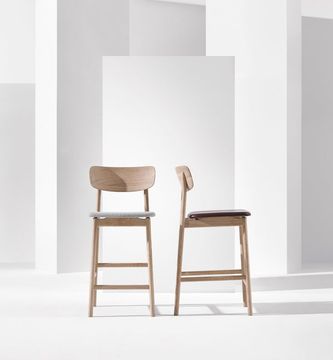Prima Vista Bar stool | Oak by Stolab - view 2