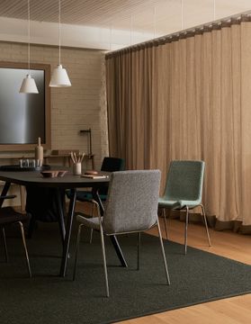 Happy stackable upholstered arm chair by Swedese - view 3