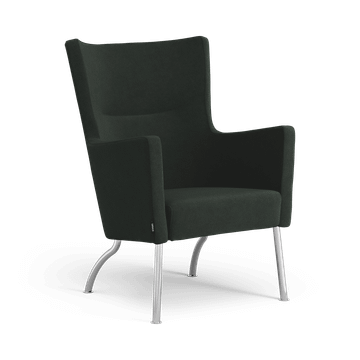 Solino easy chair low back upholstered frame by Swedese - view 3