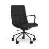 Kite conference chair with armrest upholstered seat and back by Swedese - view 8