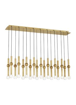 Guyed 18 Light Chandelier Details by Tech Lighting